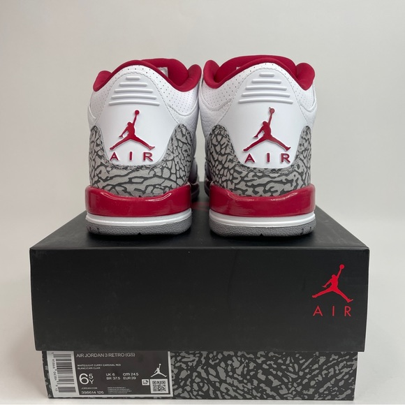 Nike Air Jordan 3 Retro GS “Cardinal” 2023 - Picture 4 of 4